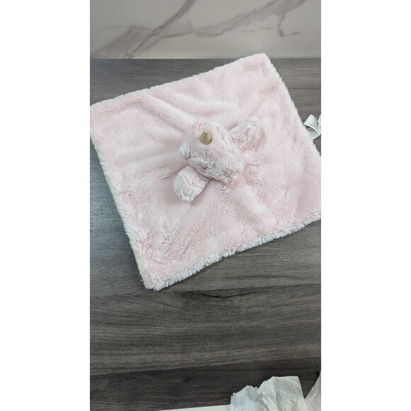 Kellytoy Pink Unicorn Lovey Baby Blanket With Rattle Plush Cuddle Comfort - Picture 3 of 8